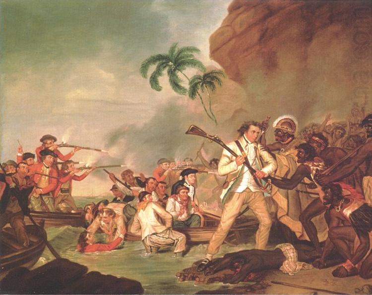 Death of Captain James Cook, George Carter